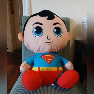 Dc Comics Superman Big Head 21" Plush By Toy Factory (020326E)